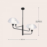 Подвесной светильник Maytoni Memory MOD177PL-04B цвет плафона/подвески Прозрачный, цвет арматуры Черный-4