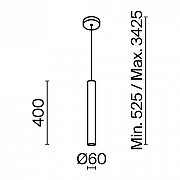 Подвесной светильник Maytoni Pro Focus MOD161PL-01G1 цвет золото-7