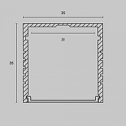 Профиль алюминиевый Maytoni Led strip ALM-3535A-S-2M Серебро-7