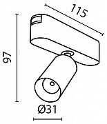 Трековый светильник Maytoni Magnetic track system Exility Focus LED TR103-1-5W4K-M-B цвет арматуры Черный-5