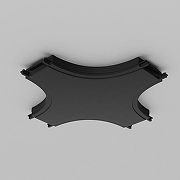 Коннектор питания X-образный Maytoni Magnetic track system Radity Accessories for tracks Radity TRA084CX-11B цвет арматуры Черный-1