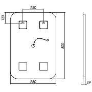 Зеркало Silver Mirrors Мальта 55 ФР-00000941 с подсветкой с сенсорным выключателем и диммером-5
