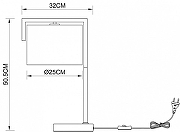 Настольная лампа Artelamp Aperol A5031LT-1PB цвет плафона/подвески Белый, цвет арматуры Медь-4