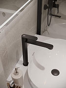 Смеситель для раковины Orange Vesper M10-121b Черный матовый-2