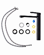 Смеситель для раковины Orange Vesper M10-121b Черный матовый-7