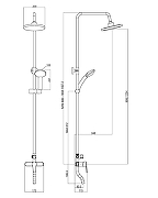 Душевая система Orange OneLife P01-911cr Хром-3