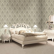 Обои Prima Italiana Ducale 80221 Винил на флизелине (1,06*10,05) Белый/Серый/Серебряный, Дамаск-4