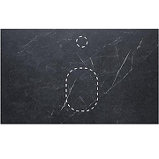 Столешница под раковину La Fenice Terra 80 FNC-VS03-TER-80 Черный мрамор