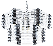 Люстра Artelamp Caravagg1o A1059SP-9CC цвет плафона/подвески Прозрачный, цвет арматуры Хром