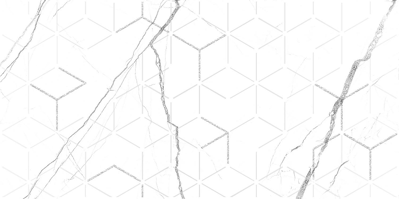 Декор GlobalTile Siluet GT124VG Белый Глянцевая 