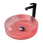 Раковина-чаша Abber Glas 40 AK2301OR Красная