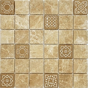 Мозаика Caramelle mosaic Art Stone Art Emperador Light MAT 30x30 см
