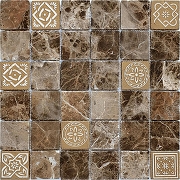 Мозаика Caramelle mosaic Art Stone Art Emperador Dark MAT 30x30 см