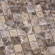Мозаика Caramelle mosaic Art Stone Art Emperador Dark MAT 30x30 см-1