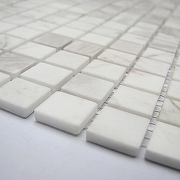 Мозаика Caramelle mosaic Pietrine 4 мм Dolomiti bianco MAT 30,5x30,5 см-1