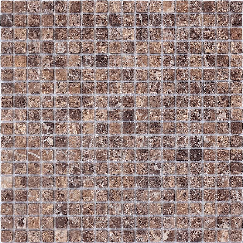 Мозаика Caramelle mosaic Pietrine 4 мм Emperador Dark MAT 