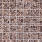 Мозаика Caramelle mosaic Pietrine 4 мм Emperador Dark MAT 30,5x30,5 см