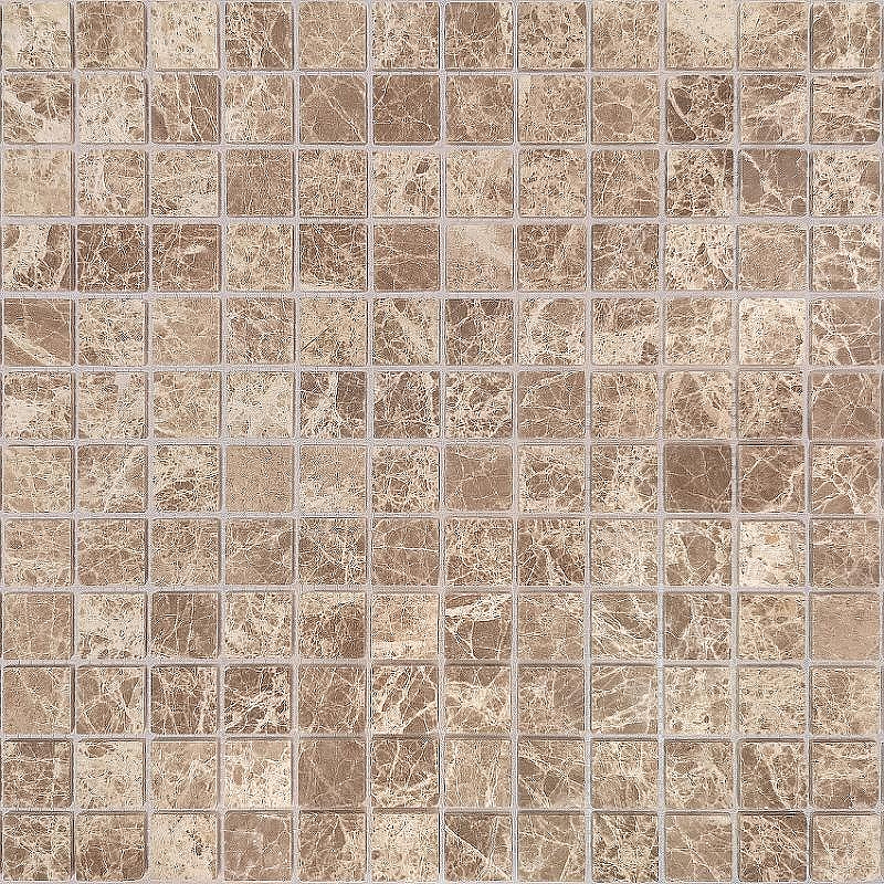 Мозаика Caramelle mosaic Pietrine 4 мм Emperador Light MAT 