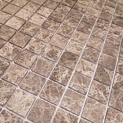 Мозаика Caramelle mosaic Pietrine 4 мм Emperador Light MAT 29,8x29,8 см-1