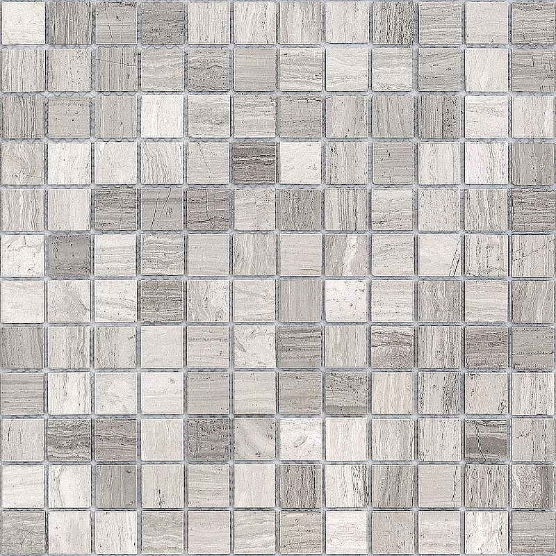 Мозаика Caramelle mosaic Pietrine 4 мм Travertino Silver POL 