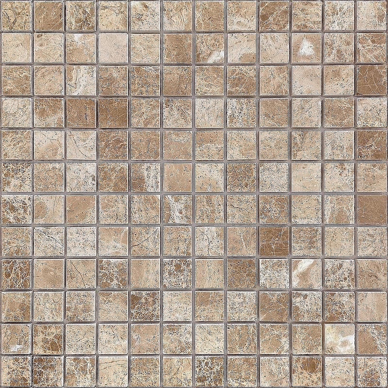 Мозаика Caramelle mosaic Pietrine 7 мм Emperador Light POL 