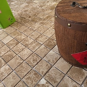 Мозаика Caramelle mosaic Pietrine 7 мм Emperador Light POL 30,5x30,5 см-1