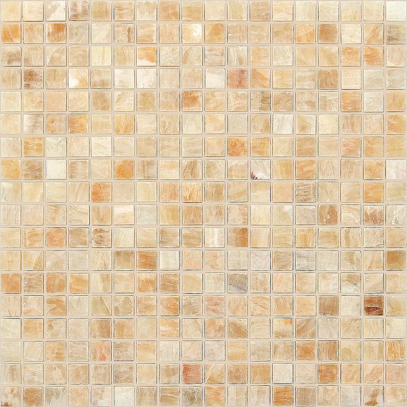 Мозаика Caramelle mosaic Pietrine 7 мм Onice beige POL 