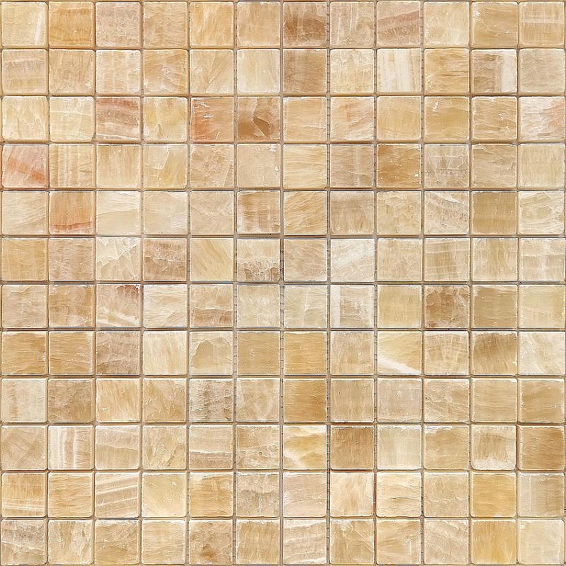 Мозаика Caramelle mosaic Pietrine 7 мм Onice beige POL 
