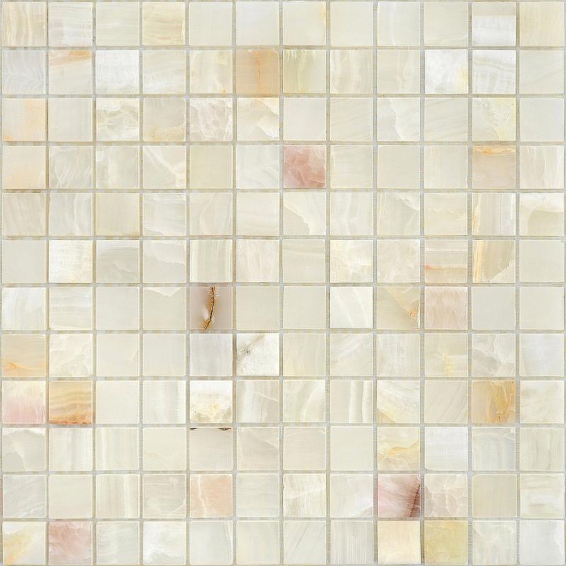 Мозаика Caramelle mosaic Pietrine 7 мм Onice Jade Bianco POL 