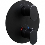 Смеситель для душа Kerama Marazzi Ole 67638EKM.01.093 с термостатом Черный матовый