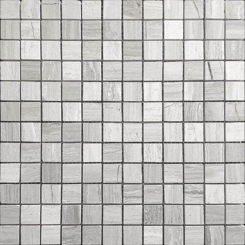 Мозаика Caramelle mosaic Pietrine 7 мм Travertino Silver POL 