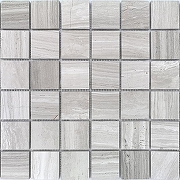 Мозаика Caramelle mosaic Pietrine 7 мм Travertino Silver POL 30,5x30,5 см