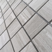 Мозаика Caramelle mosaic Pietrine 7 мм Travertino Silver POL 30,5x30,5 см-1