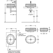 Раковина Kerama Marazzi Artbasin Sabbia 50 SA.wb.50\MAL Мальва матовая-4