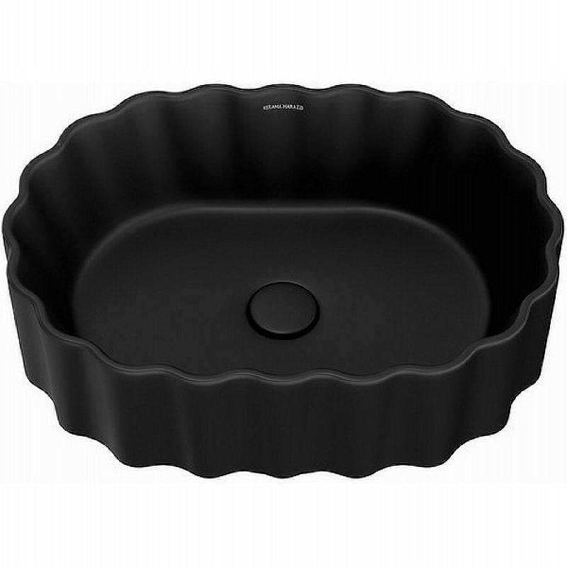 Раковина накладная Kerama Marazzi Artbasin Conchiglia 50 CC.NN.wb.50\BLK.M 