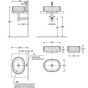 Раковина Kerama Marazzi Artbasin Conchiglia 50 CC.wb.50\MAL Мальва матовая-6