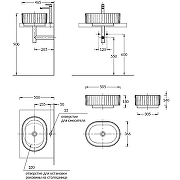 Раковина Kerama Marazzi Artbasin Vento 50 VE.wb.50\MAL Мальва матовая-5