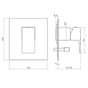 Смеситель для душа Kerama Marazzi Futura 66470EKM.01.093 Черный матовый-1