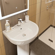 Мебельная раковина Kerama Marazzi Buongiorno 55 BG.wb.55 Белая глянцевая-6