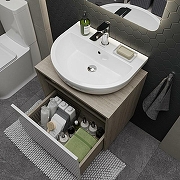 Мебельная раковина Kerama Marazzi Buongiorno 55 BG.wb.55 Белая глянцевая-7