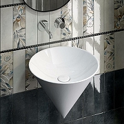 Раковина Kerama Marazzi Cono 44 CO.wb.44 Белая глянцевая-1