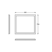 Зеркало Kerama Marazzi Pompei 80 PO.mi.80\WHT с подсветкой Белое глянцевое с бесконтактным выключателем-2