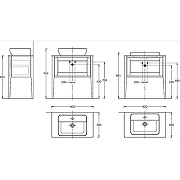 Тумба под раковину Kerama Marazzi Plaza Classic Neo 80 PL.CN.80.1+1\CAP.M Капучино матовая-5