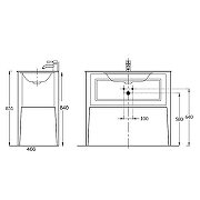 Тумба под раковину Kerama Marazzi Plaza Classic Neo 100 PL.CN.100.1\NUT.M Орех-1