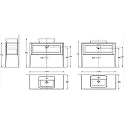Тумба под раковину Kerama Marazzi Plaza Classic Neo 120 PL.CN.120.1+1\CAP.M Капучино матовая-2