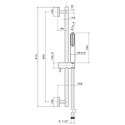 Душевой гарнитур Kerama Marazzi Ole 69456KM.M0.071 Золотой атласный-1