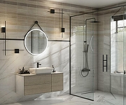 Тумба под раковину Kerama Marazzi Plaza Modern 120 PLB.M.120.3\OAK.O подвесная Белая глянцевая Дуб Орегон-2