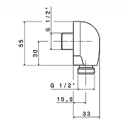 Шланговое подключение Kerama Marazzi Muse 365KM.31.023 Потертая бронза-1
