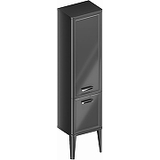 Шкаф пенал Kerama Marazzi Pompei 43 PO.N.150\BLK Черный глянцевый-1