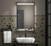 Зеркало Kerama Marazzi Plaza Next 60 PL.N.mi.60\BLK с подсветкой Черное матовое с сенсорным выключателем-1